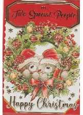 To Two Special People Happy Christmas